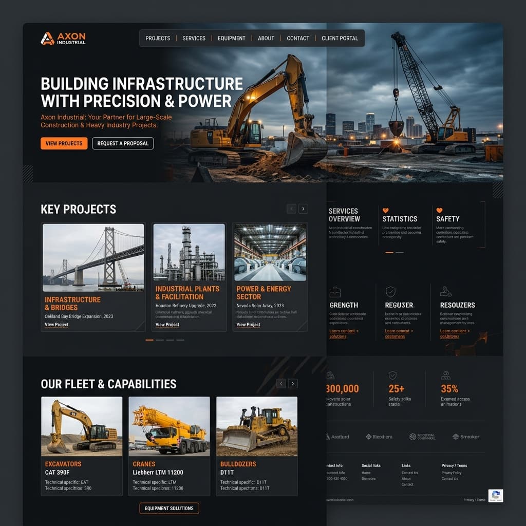Website untuk Kontraktor dan Perusahaan Jasa Industri: Struktur Halaman yang Membuat Calon Klien Lebih Cepat Percaya